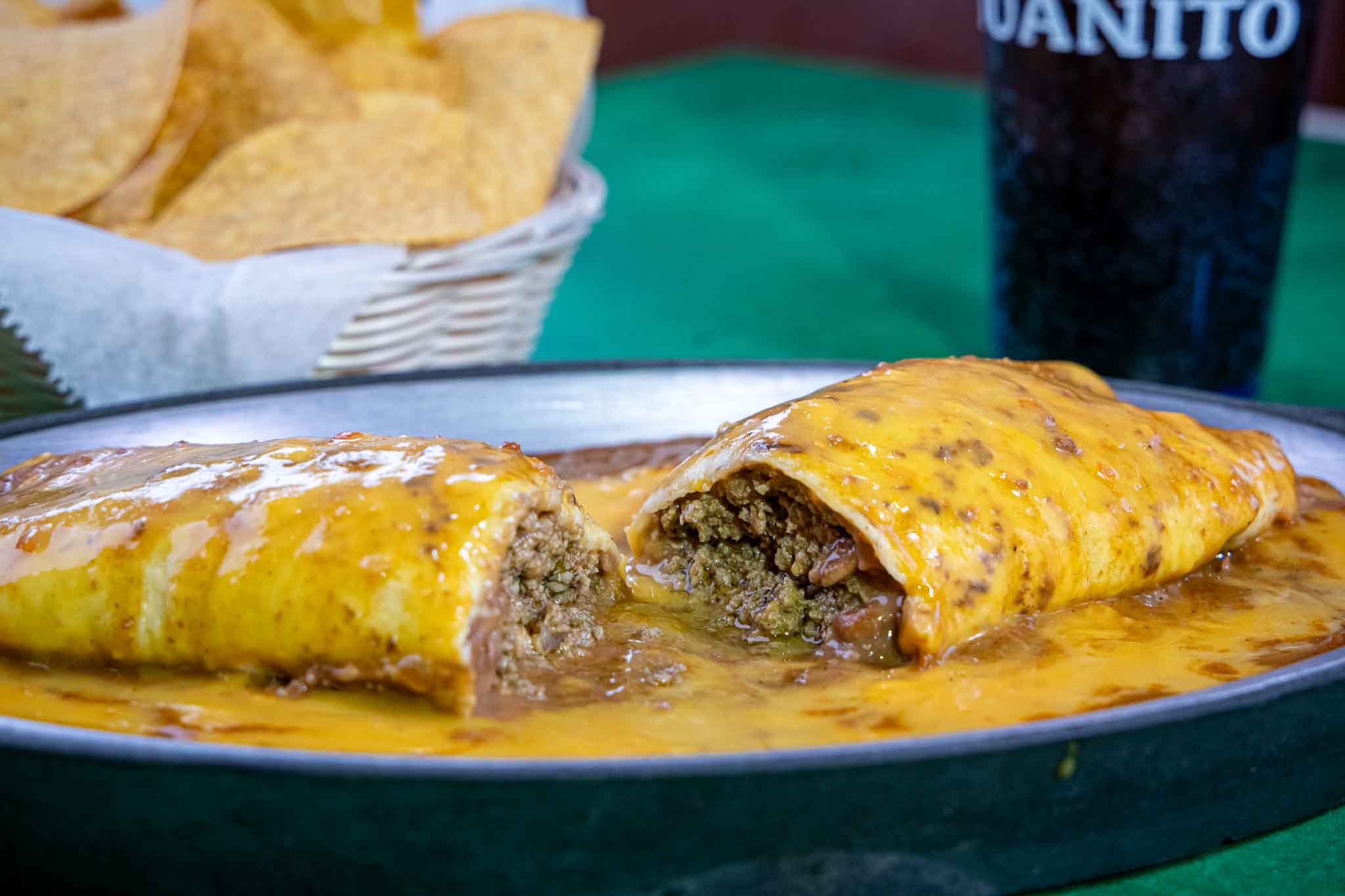 Beef and Bean Burrito at Casa Juanito