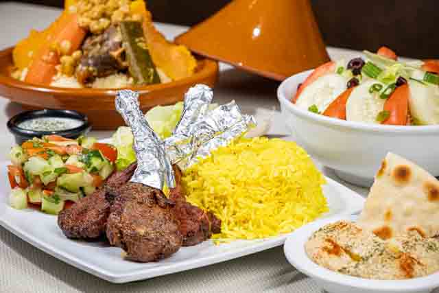 Mediterranean Dishes at Cous Cous Cafe